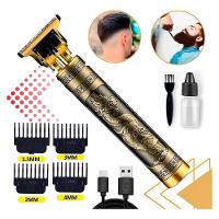 Aparador De Pelo T9 Dourado 110v-240v Profissional - 9