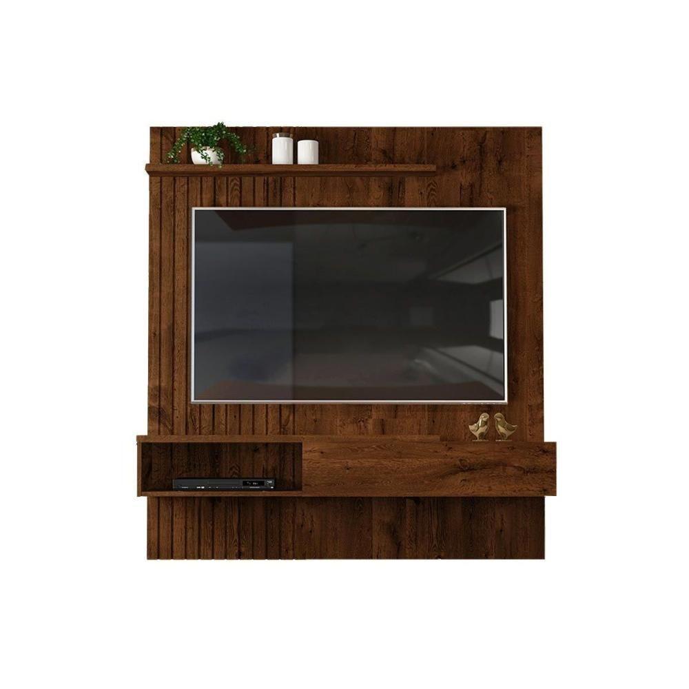 Painel Home p/ TV até 65 Pol Tito Ripado c/ 1 Porta 150x164cm Bali/Cedro - DJ Móveis - 10