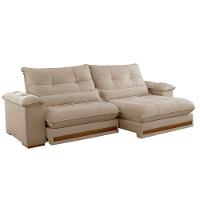 Sofá Dubai Linho 02 Módulos De 90 Cm B25 Cm Meu Sofá Online A226 Linho Bege - 3