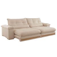 Sofá Dubai Linho 02 Módulos De 80 Cm B25 Cm Meu Sofá Online A294 Linho Creme - 3