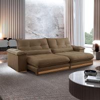 Sofá Dubai Veludo 02 Módulos De 90 Cm B25 Cm Meu Sofá Online B016 Veludo Marrom - 1