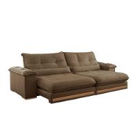 Sofá Dubai Veludo 02 Módulos De 90 Cm B25 Cm Meu Sofá Online B016 Veludo Marrom - 3