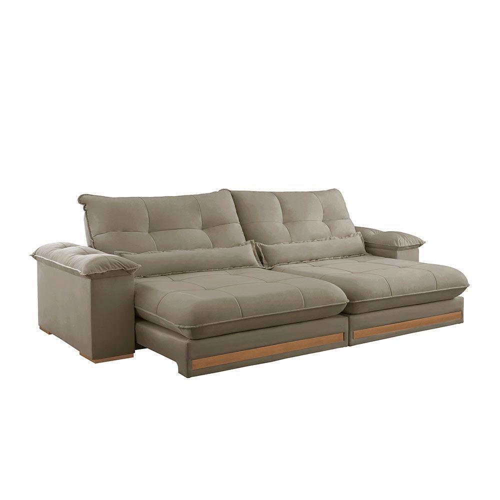 Sofá Dubai Veludo 02 Módulos De 80 Cm B25 Cm Meu Sofá Online B002 Veludo Capuccino - 3