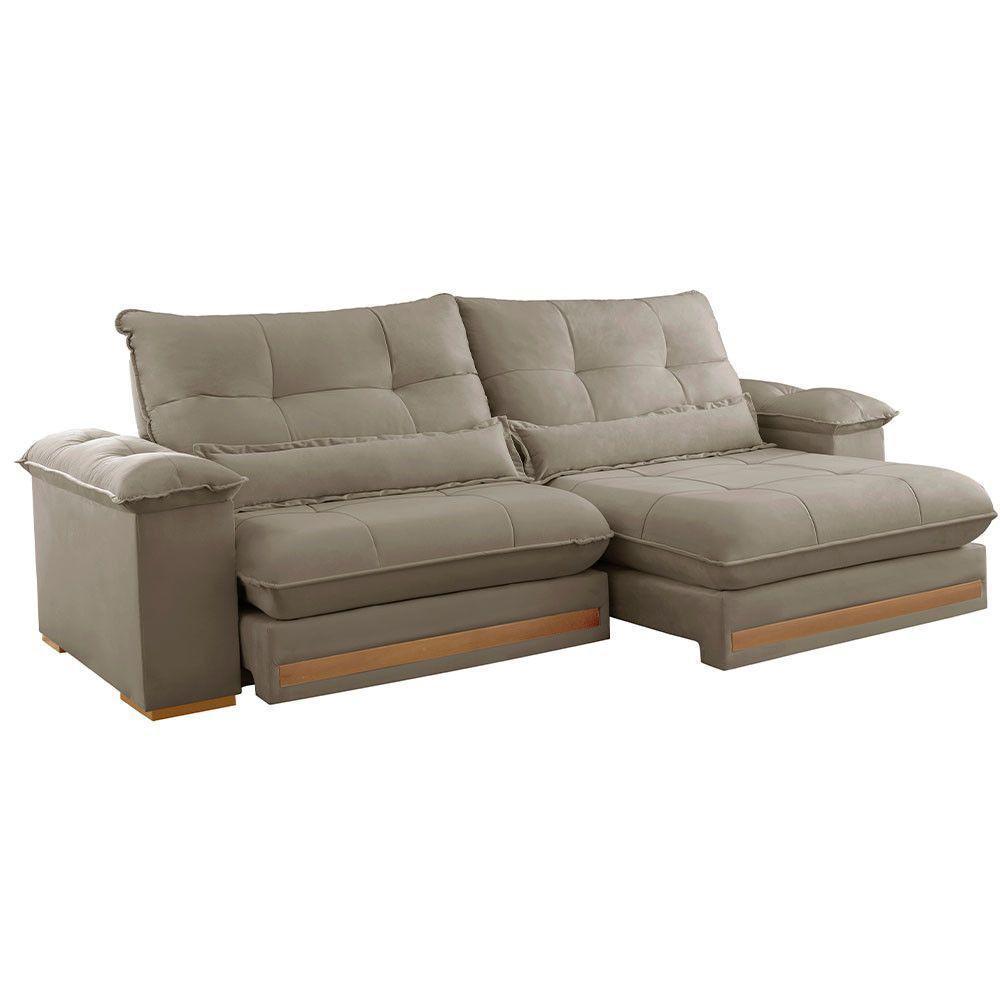 Sofá Dubai Veludo 02 Módulos De 80 Cm B25 Cm Meu Sofá Online B002 Veludo Capuccino - 4