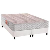 Conjunto Box Queen: Colchão Espuma Paropas D28 Pasquale Clean + Base CRC Courano White (158x198) - 1