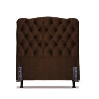 Cabeceira Solteiro 88 - Bello Box - Dunas Suede Marrom - 1
