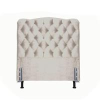 Cabeceira Solteiro 88 - Bello Box - Dunas Suede Bege - 1