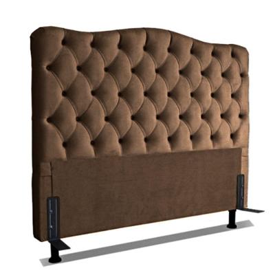Cabeceira King 193 - Bello Box - Dunas Veludo Tabaco