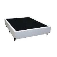 Cama Box Casal 138 Tecido Branco Com Colchão Lisboa Bello Box D28 Preto - 2