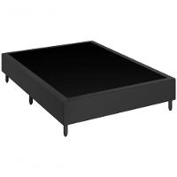 Cama Box Casal 138 Tecido Preto Com Colchão Lisboa Bello Box D28 Preto - 2