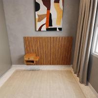 Cabeceira Solteiro Ripada Quarto Manila 1 Mesa Com Gaveta Nature Nature - 5