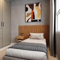 Cabeceira Solteiro Ripada Quarto Manila 1 Mesa Com Gaveta Nature Nature - 6