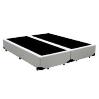 Cama Box Casal 138 Bipartido Tecido Branco Com Colchão Lisboa Bello Box D28 Preto - 4
