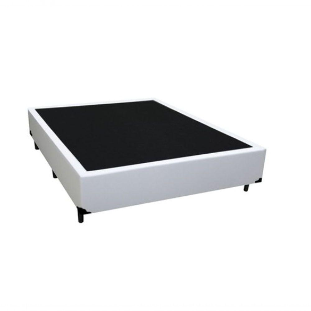 Cama Box Casal 138 Tecido Branco Com Colchão Alegro D28 Bello Box Cinza 57x138x188cm - 3