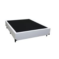 Cama Box Casal 138 Tecido Branco Com Colchão Alegro D28 Bello Box Cinza 57x138x188cm - 3