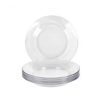 Jogo De 20 Pratos Fundo Astral Vidro Dura Duralex - Nadir - 5