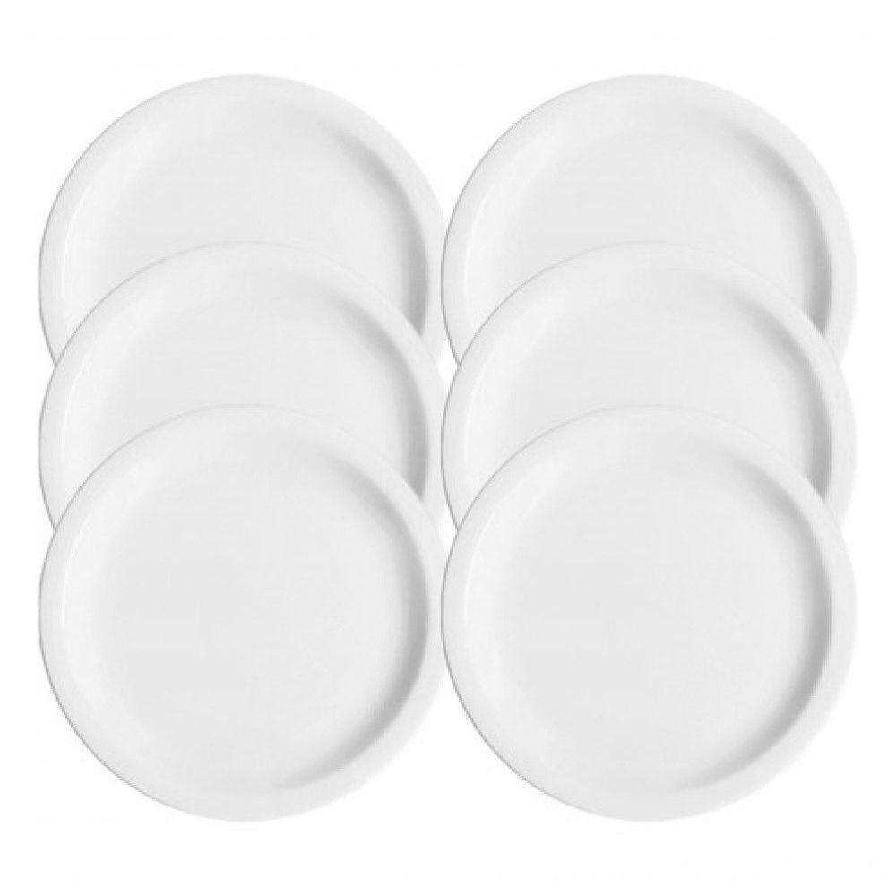 Jogo De Prato Raso Mesa Jantar 10 Peças Ceramica Porcelart - 3