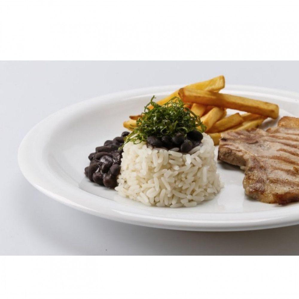 Jogo De Prato Raso Mesa Jantar 10 Peças Ceramica Porcelart - 4