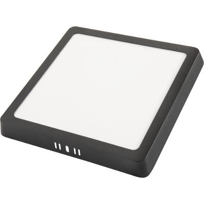 Plafon Fita Led Tramontina Quadrado De Sobrepor Preto 24 W 3000 K 1680 Lm Luz Amarela