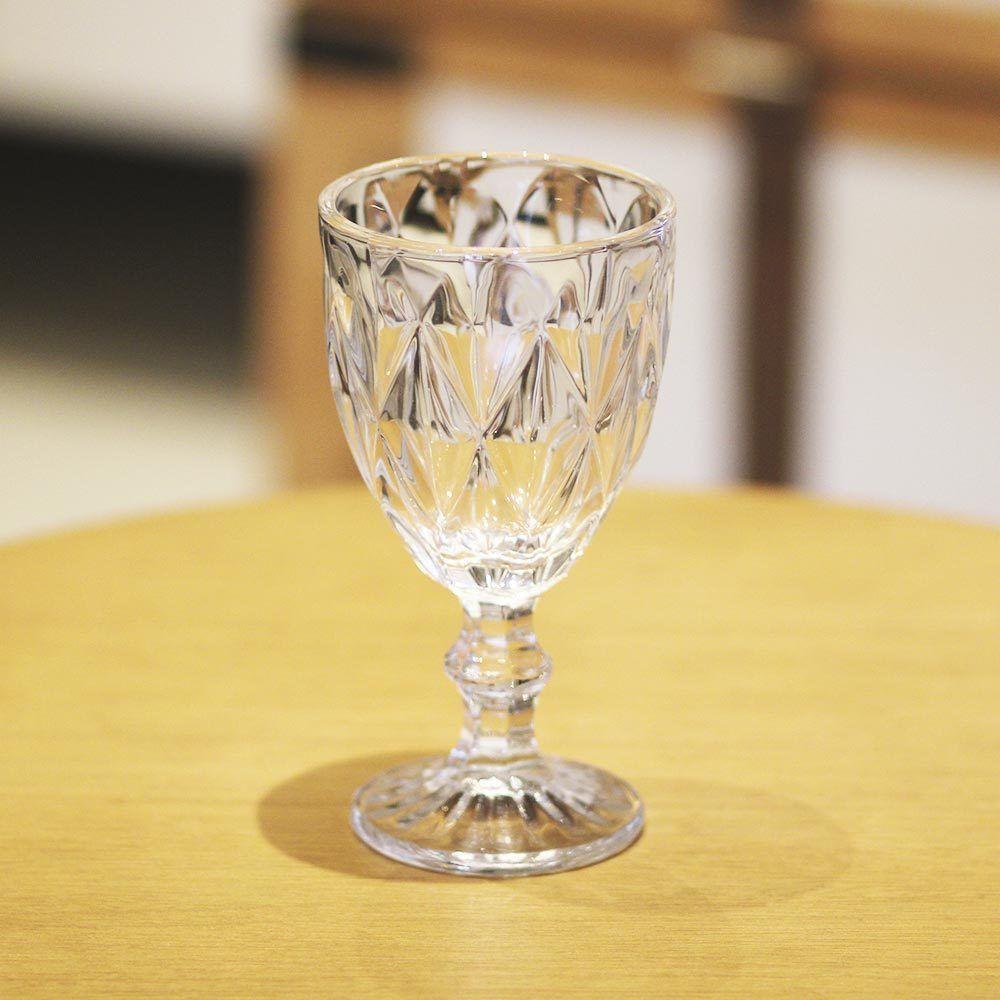 Jogo 12 Taças De Vidro Diamond Cor Transparente Para água Vinho Lyor 325ml - 2