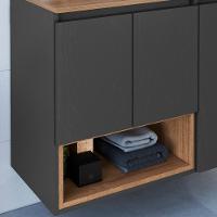 Gabinete Suspenso 3 Portas Com Tampo Bl9220 Mell Grafite Faem Mell Grafite - 6