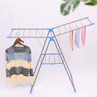 Varal De Chão 2 Andares Dobravel Compacto Portatil Multiuso Lavanderia Apartamento Articulado Seca Roupas Sapatos - 6