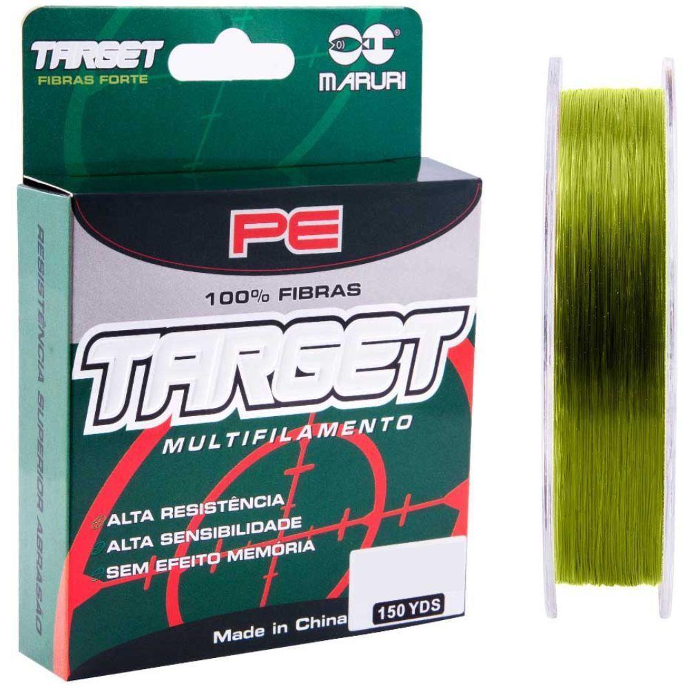Linha Multifilamento Maruri Target 4x 0,52mm 137m Verde - 1