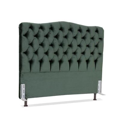 Cabeceira Queen 158 - Bello Box - Dunas Veludo Verde Militar