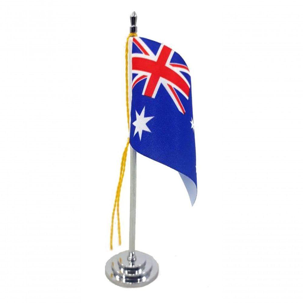 Mini Bandeira De Mesa Austrália 15 Cm Poliéster - 1