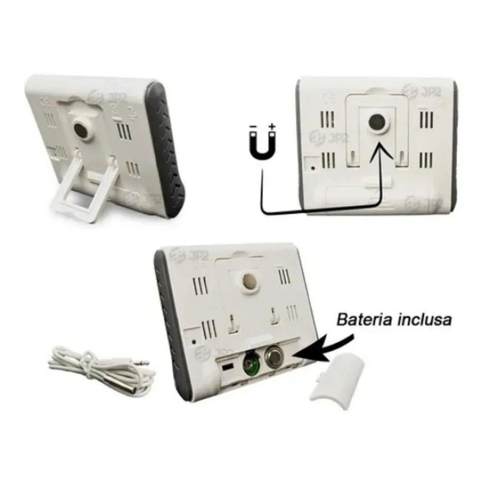 Higrômetro Termômetro Digital Sensor Externo Mede Umidade - 2