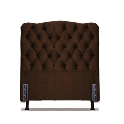 Cabeceira Solteiro 88 - Bello Box - Dunas Suede Marrom
