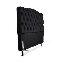 Cabeceira Queen 158 - Bello Box - Dunas Sintético Preto - 3