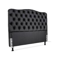 Cabeceira Queen 158 - Bello Box - Dunas Sintético Preto - 2