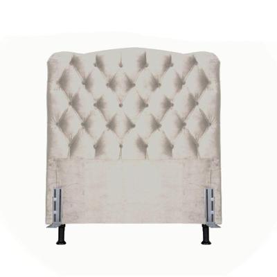 Cabeceira Solteiro 88 - Bello Box - Dunas Suede Bege