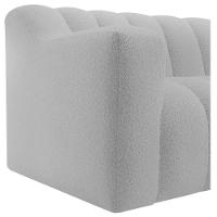 Sofá 2 Lugares Luxo Recepção Escritorio Sala Elegance 150cm Linho Cinza Claro - 6