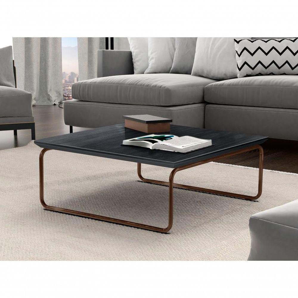 Mesa De Centro Kairos Pé Café Bisart Decor Cor:ébano - 1