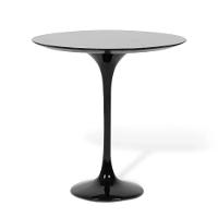 Mesa Lateral Tulipa Saarinen Redonda 51 Cm - Laqueado Base Preta - 2