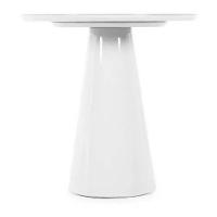 Mesa Lateral Cone Laqueado Branco 51cm - 2