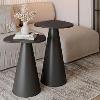 Conjunto De Duas Mesas Laterais Orgânica ébano - 1