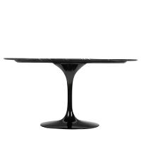 Mesa De Jantar Tulipa Saarinen Redonda 244x137 Cm Mármore Nero - 3