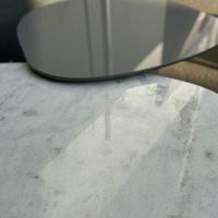 Conjunto De Duas Mesas De Centro Orgânica 80 Cm Mármore E Laqueado - 2