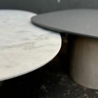 Conjunto De Duas Mesas De Centro Orgânica 80 Cm Mármore E Laqueado - 3