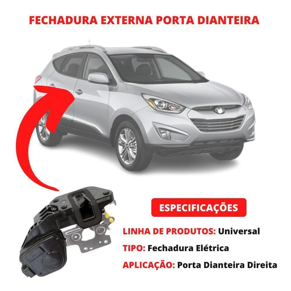 Fechadura Elétrica Porta Diant Direita Tucson 05 06 Até 17 [f103] - 3