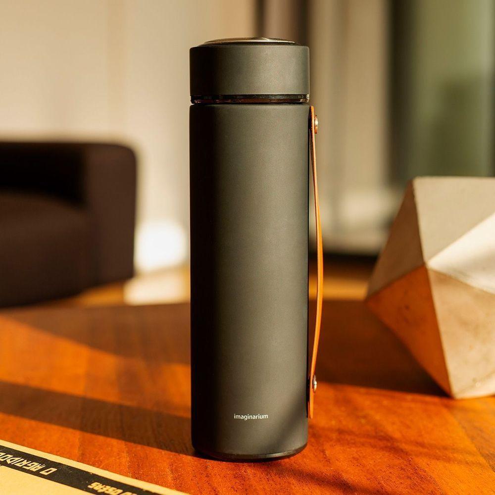 Garrafa Termica Com Alca Preto E Marrom - 3