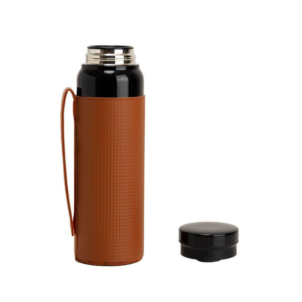 Garrafa Termica Com Case E Alca Caramelo - 2