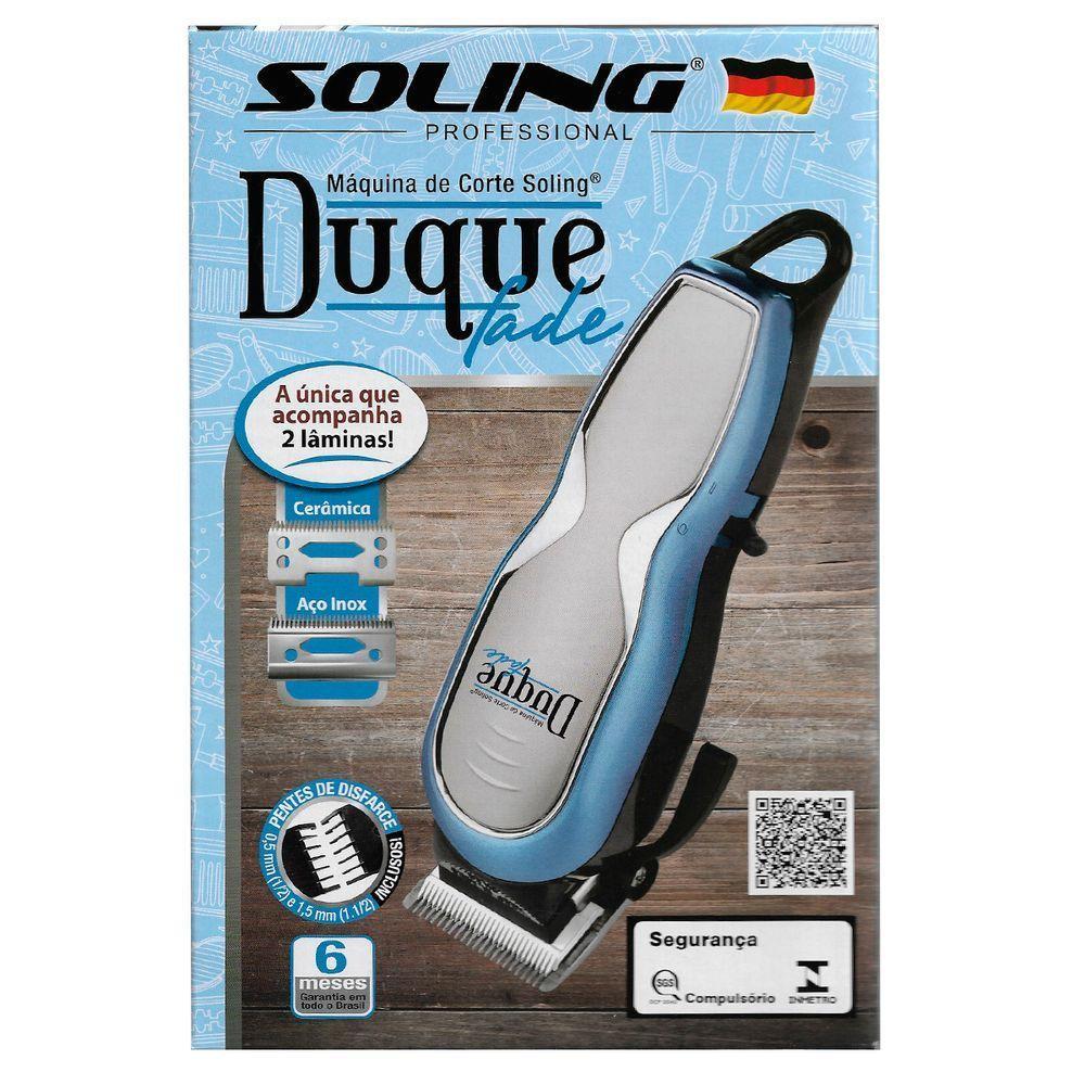 Máquina De Corte Soling Duque Fade Cordless Sem Fio Bivolt - 2