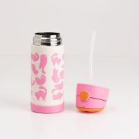 Garrafa Termica Com Canudo Gatinhos - 2