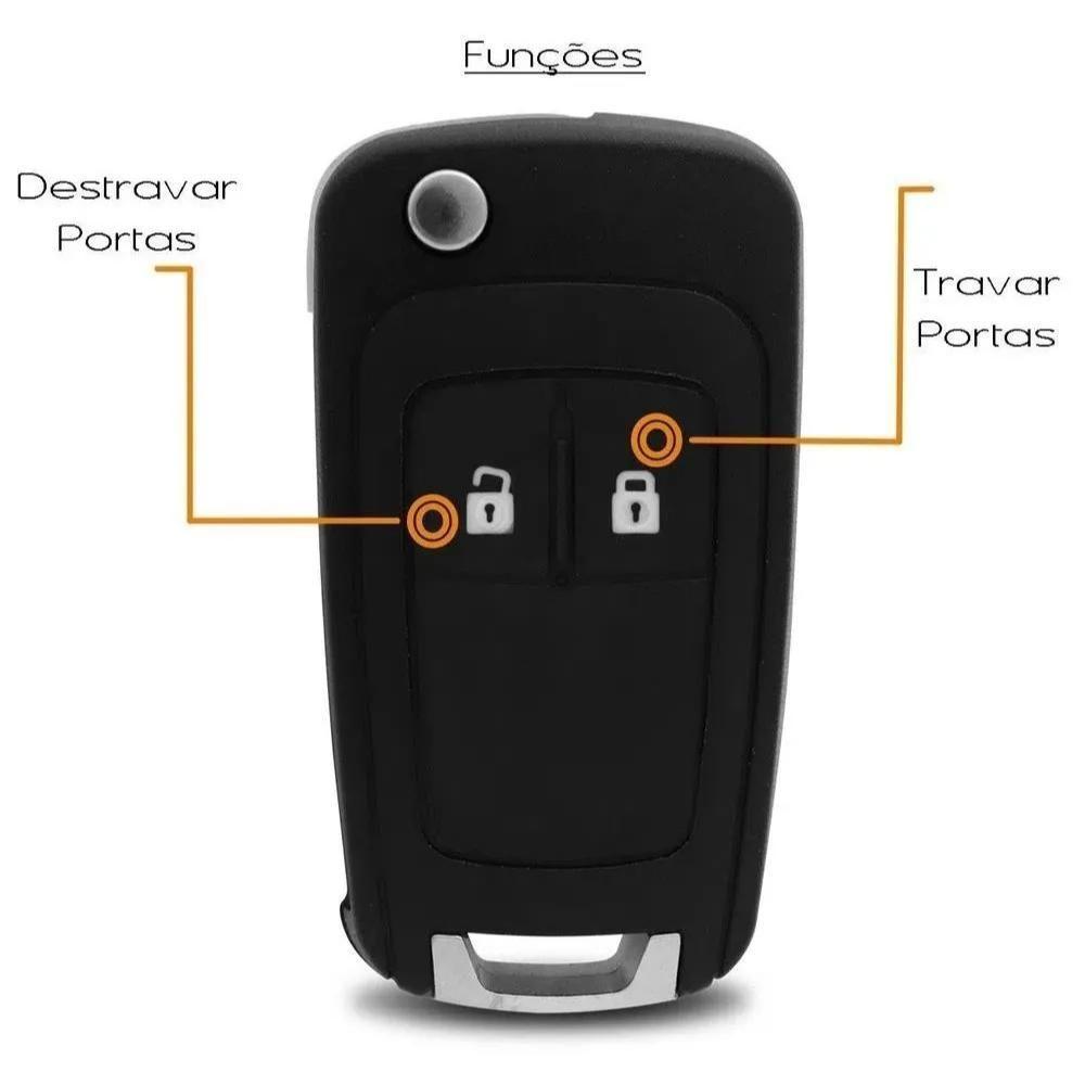 Chave Canivete Carcaça Oca Onix Onix Cruze Cobalt 2015 [f103] - 2