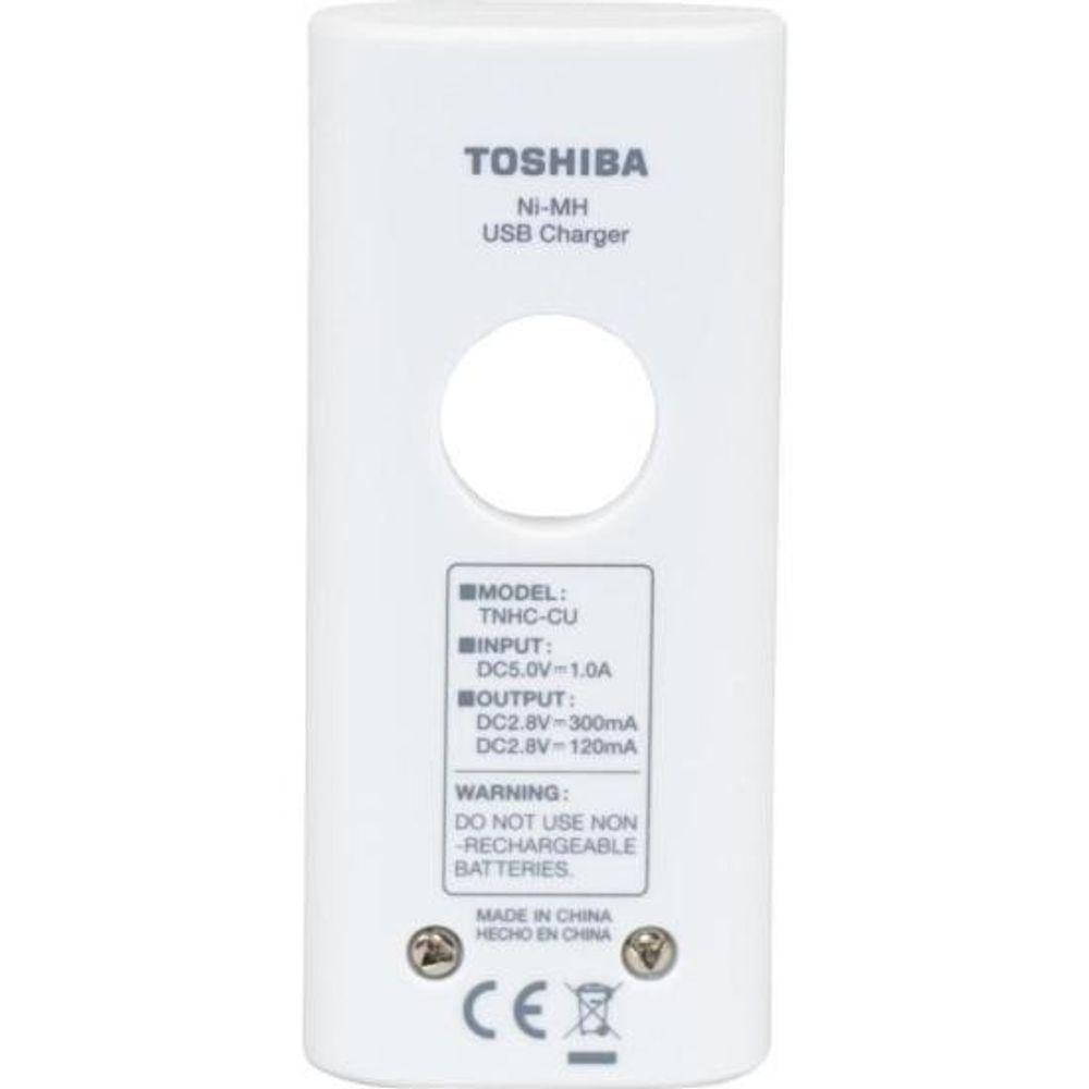 Carregador De Pilha Usb Tnhc-6gme2 Cb (c-2 Pilhas Aa 2000 Mah) Toshiba [f002] - 7