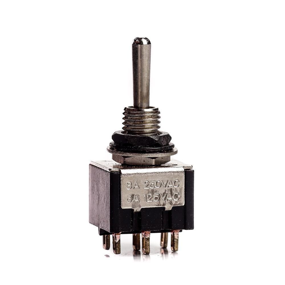 Chave Seletora Mini 2 Posições Toogle Preta Spirit M203-bk [f035] - 1